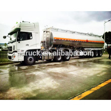 3 Axles oil tank trailer with 45000L capacity/ 46000L fuel tank trailer/ stainless tank trailer with tractor head